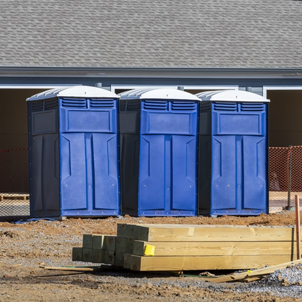 how can i report damages or issues with the portable toilets during my rental period in Clarendon NY